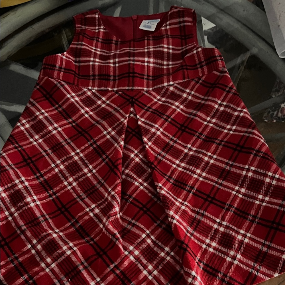 Old Navy Red Plaid Kids Dress